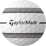 TaylorMade Adults TP5x Stripe Golf Balls - White