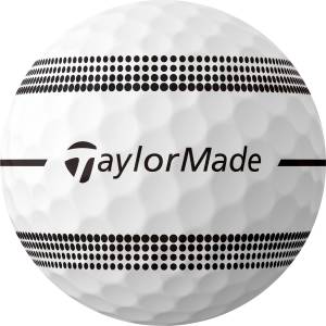 TaylorMade Adults TP5x Stripe Golf Balls - White