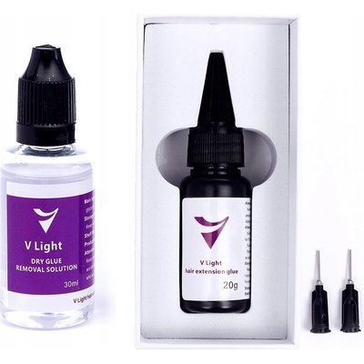 V-LIGHT CLEAR + REMOVAL PREDLŽOVANIE VLASOV LEPIDLO GÉL PRIEHĽADNÁ SADA