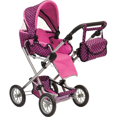 Bino velký s taškou růžovo-černý – Sleviste.cz