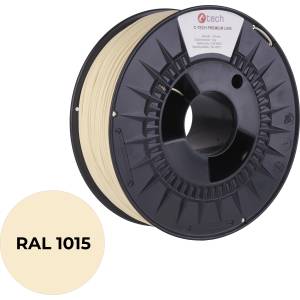 C-Tech 3DF-P-PLA1.75-1015 3D филамент, PREMIUM LINE, PLA, RAL1015, 1, 75mm, 1000g, Светла слонова кост (Light ivory) (3DF-P-PLA1.75-1015)