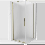 Mexen Velar раздвижна душ кабина 120 x 120 см, матирано стъкло, златна - 871-120-120-31-50 (871-120-120-31-50)