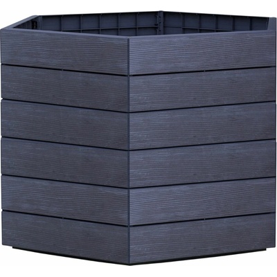 Garantia Ergo Vysoký záhon Wood XL plast 145 x 145 x 75 cm antracit 645230