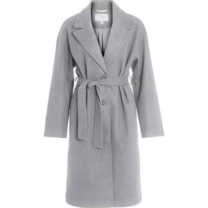 VILA Палто Vila Claudia Long coat - Grey (Light Grey Melange)