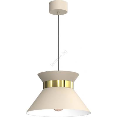 Пендел NORGE 1xE27/15W/230V бежов/златист (LU5333A)