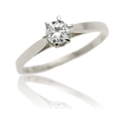 Čištín bílé zlato soliter se zirkonem VR128