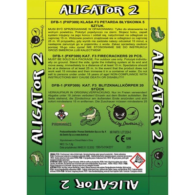 Petardy Aligator 2 20 ks