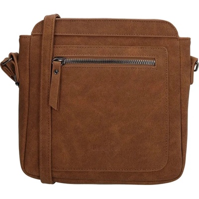 Beagles Hnědá prošívaná crossbody kabelka „Diadem”
