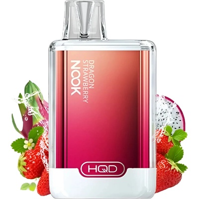 HQD Nook DRAGON STRAWBERRY 20 mg 600 poťahov