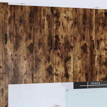 vidaXL Горен кухненски шкаф Димян дъб 60 x 31 x 100 см Инженерно дърво (885490)