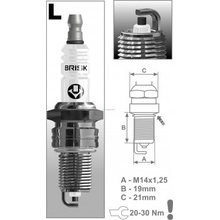 BRISK zapaľovacia sviečka LR15YC (1314) Super BRISK 1314
