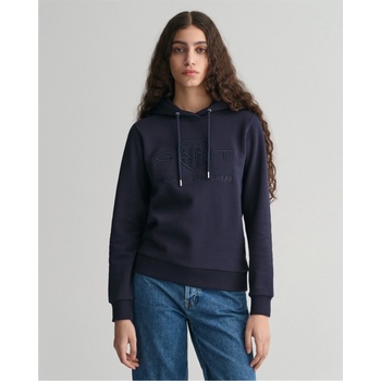 Gant Суичър Gant Tonal Logo Archive Shield Hoodie - 433 Evening Blu