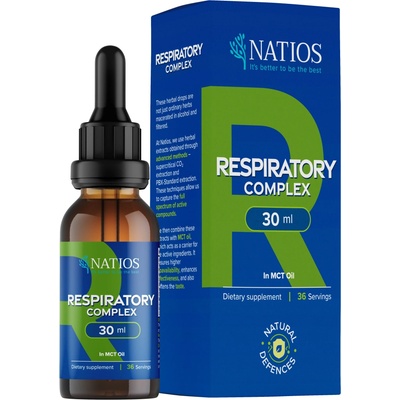 Natios Respiratory Complex Bylinné kvapky v MCT oleji 30 ml