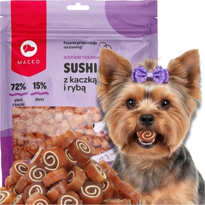 Maced Maškrta pre psa na tréning SUSHI KAČICA S RYBOU 500 g