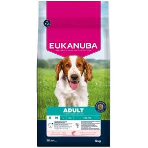 EUKANUBA Храна EUKANUBA Adult Small and Medium богата на сьомга и ечемик 12 кг (1724-391134)
