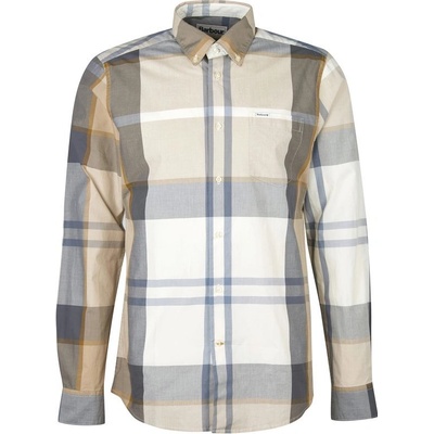 Barbour tartanová košeľa button down Harris amble sand tartan