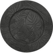 Versa Plytký tanier Čierna Plastické 33 x 33 cm