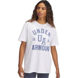 Under Armour Тениска Under Armour Heavyweight Collegiate Oversized T-Shirt - White