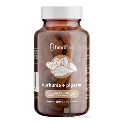 EkoMedica SK FemiFine Kurkuma + piperín kapsúl 60 ks