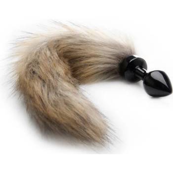 Image 1 of Ouch! Fox Tail Buttplug Black