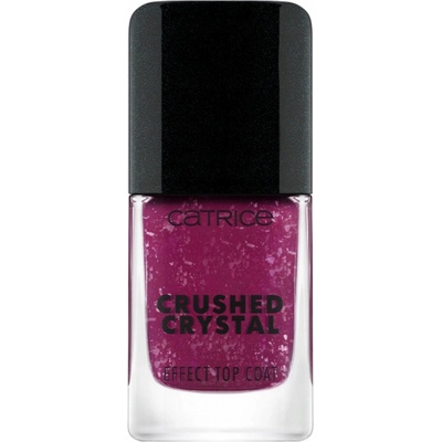 Catrice Effect Top Coat Crushed Crystal trblietavý vrchný lak na nechty 010 amethyst aura 10,5 ml