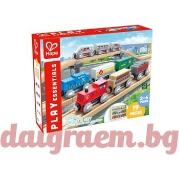 Image 1 of Hape Етажерка с дървени влакчета, hape e3794 (h3794)