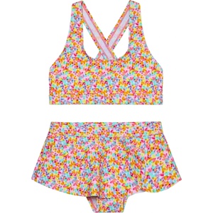 Color Kids Детски комплект бикини Color Kids Kid's Bikini with Skirt AOP Bikini - Cabbage - размер 134 (EU) (750-2559-0118)