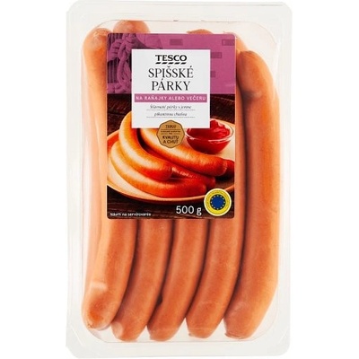 Tesco Spišské párky 0,5 kg