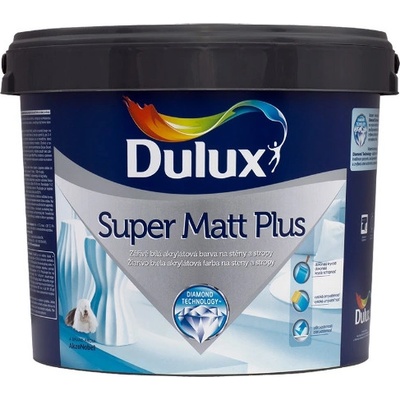 Dulux SUPER MATT plus - umývateľná interiérová farba - biela - 3 l