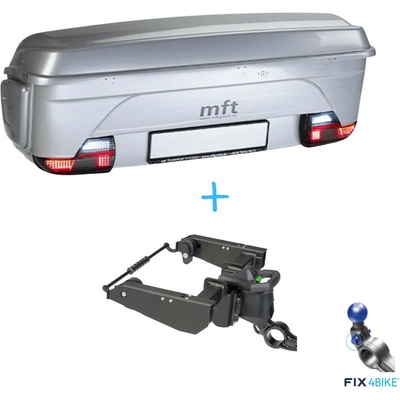 MFT 15001 BackBox Silver + MFT 1203 BackCarrier Fix4Bike