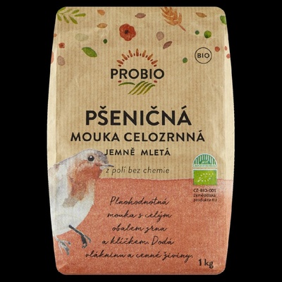 Bioharmonie Pšeničná mouka celozrnná jemně mletá 1kg