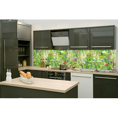 DIMEX ART Фототапет за кухня - цветна поляна 260 x 60 см