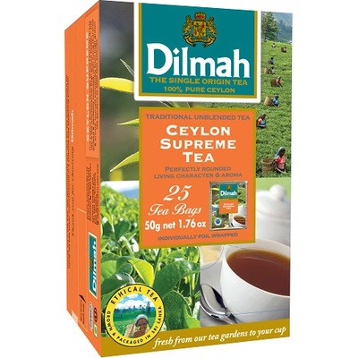 Dilmah Čaj černý Ceylon Supreme 25 sáčků