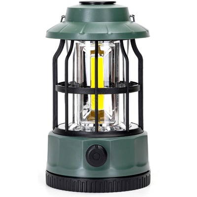 Aigostar - LED Димируем къмпинг фенер LED/3xAA зелен 17, 5 см (AI0649)