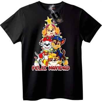 NOONEBRAND Коледна тениска Paw Patrol - L, White