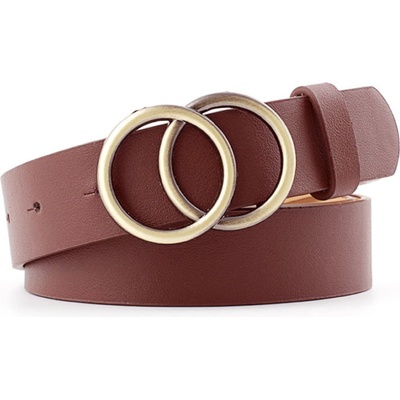 Girly Silnohnědý pásek Corine B856/DARKBROWN