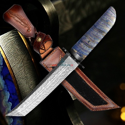 Dellinger FEZÁ Randy Feather Damascus