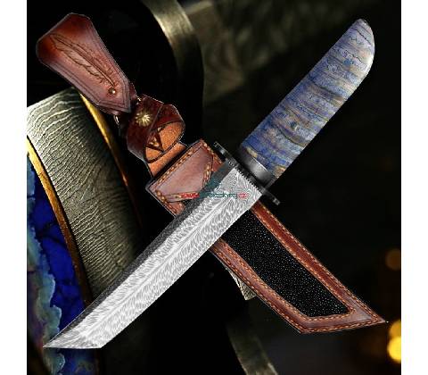 Dellinger FEZÁ Randy Feather Damascus