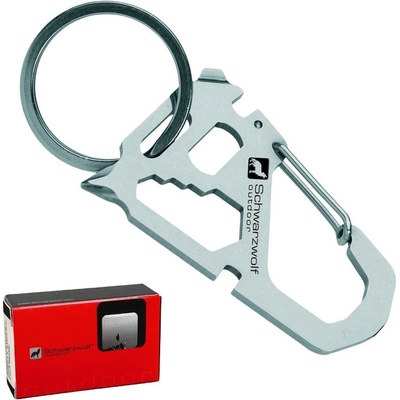 Přívěsek na klíče Schwarzwolf Atacama multifunkční 13 funkcí stříbrný 8595611007606 – Zboží Mobilmania