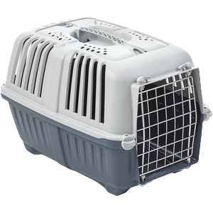 MPS Pratiko 1 Metal - пластмасова транспортна чанта за кучета и котки до 10 кг, 48 x 31, 5 x 33 см