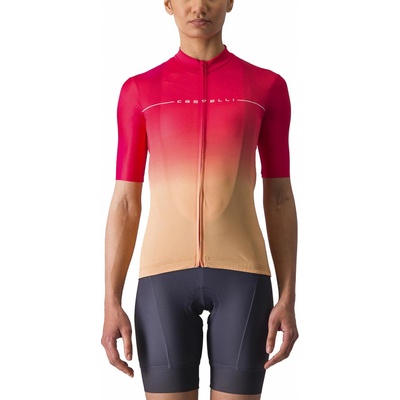 Castelli Salita Hibiscus/Soft orange-White