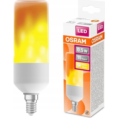 Osram LED žiarovka S efektom plameňa, 0,5 W, 10 lm, teplá biela, E14 LED SSTICK FLAME 0,5W/515 230VE274X