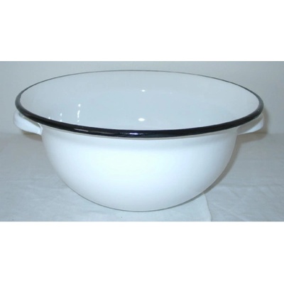 VEF Smaltovaný krajáč / mísa 34 cm bílá 00000-0000108A