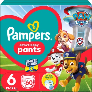 Pampers Памперс панталони 14-19 кг Junior 6 (60 бр. ) Paw Patrol (10DP010572)