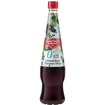 Mautner Markhof Sirup s příchutí černého rybízu a citronu se sladidly 700 ml