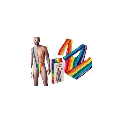 GiftyCity Mužské plavky mankini v duhové barvě Pride