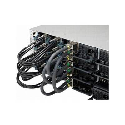 Cisco UTP категория 6 твърд мрежови кабел CISCO STACK-T1-50CM= Черен 50 cm