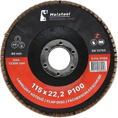 Molatool Lamelový brusný kotouč 115 mm P100 C115-P100