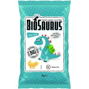 Biosaurus Печен царевичен снакс с морска сол Без глутен 50г