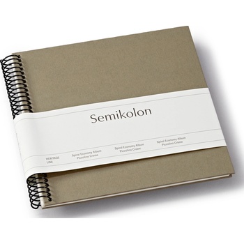 Semikolon Uni Economy малък фотоалбум, сиво-кафяв с бели страници (370006)